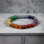 7 Chakra Crystal Alignment Bracelet 8mm