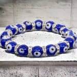 Blue Evil Eye Bracelet 8mm