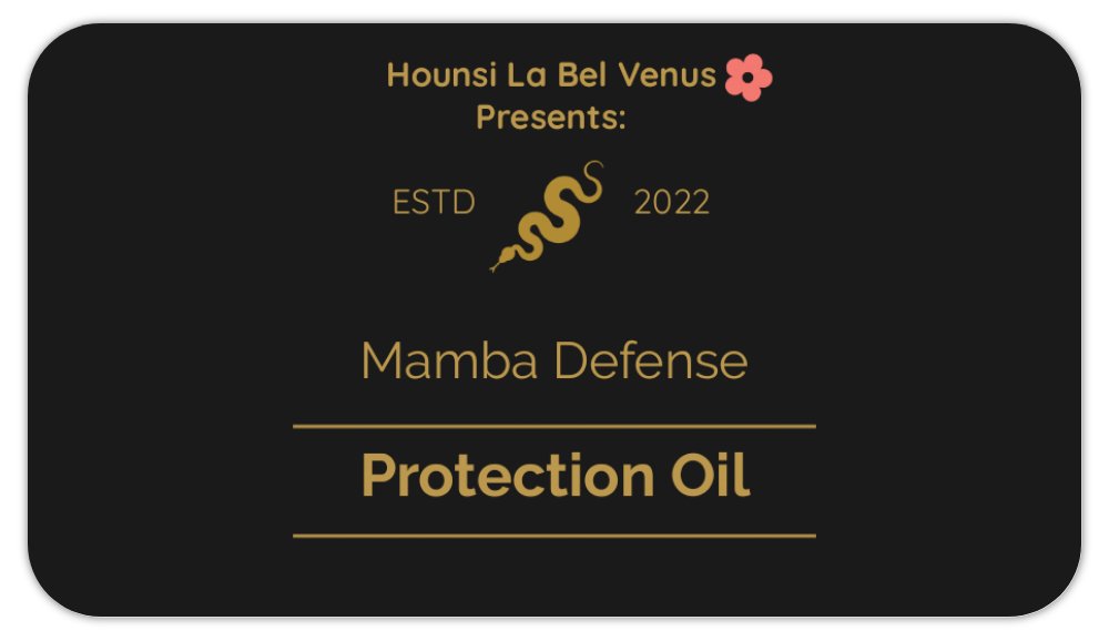 Mamba Defense Protection Oil